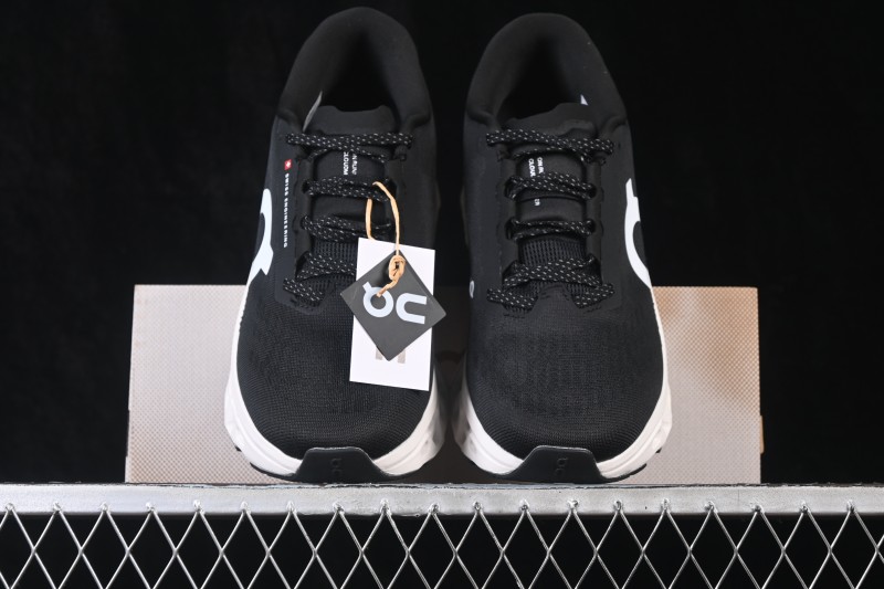 On Cloudmonster 3 Comfortable Anti-Slip Wear-Resistant Cushioned Running Shoes - 3MG10055668 Black White