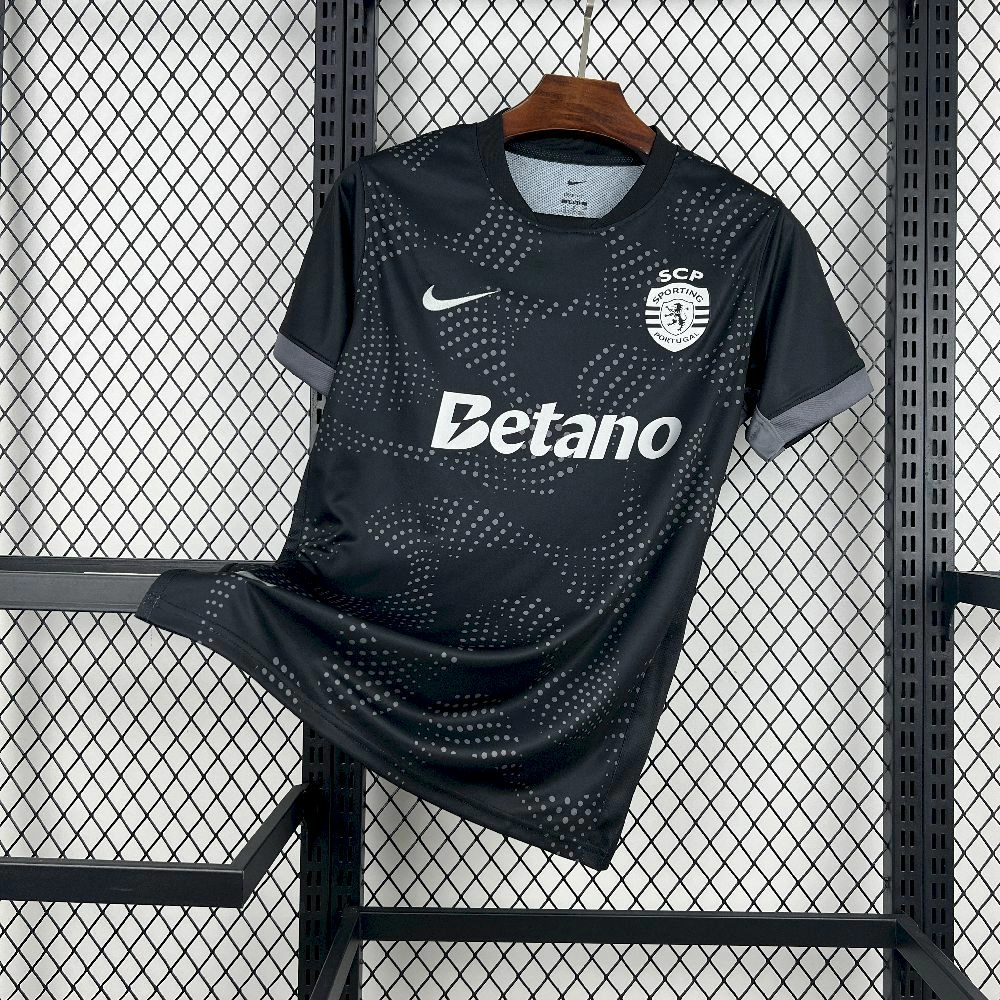 2025/26 Sporting CP Black Away Jersey