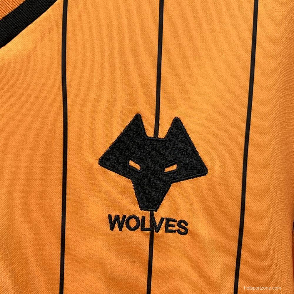 1985/86 Retro Wolverhampton Wanderers Home  Jersey