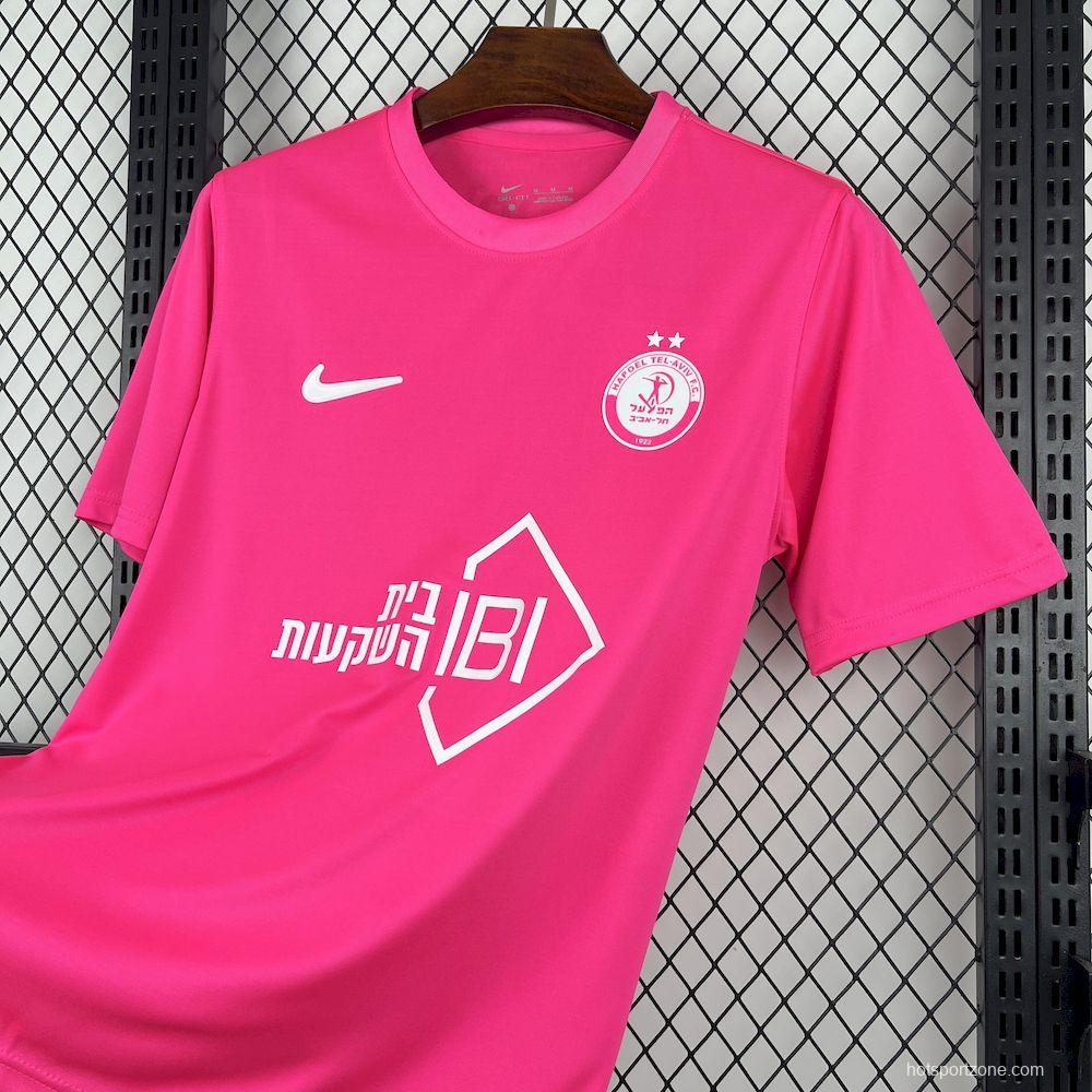 2025/26 Mens Hapoel Tel Aviv Pink October Jersey