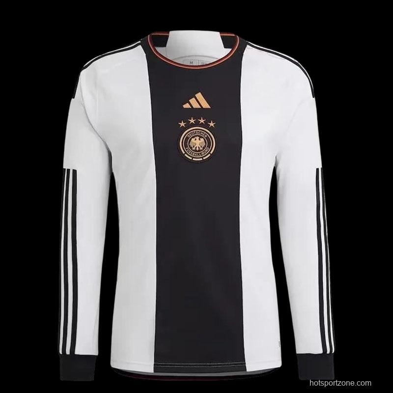 2022 Germany Home Long Sleeve Jersey