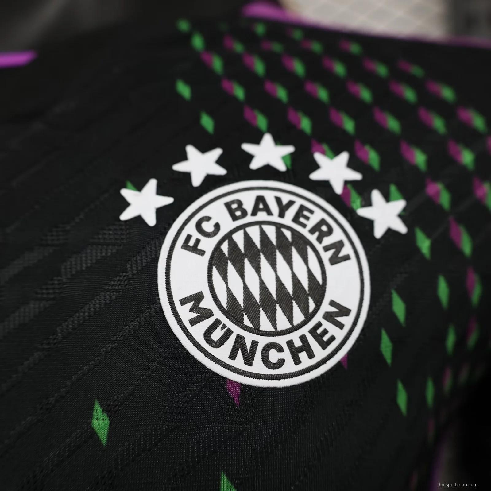 Player Version 23/24 Bayern Munich Black Away Jersey