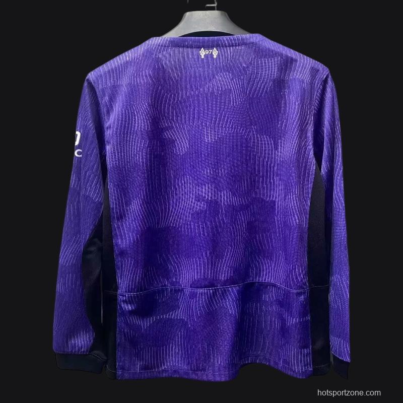 23/24 Liverpool Long Sleeve Third Purple Jersey