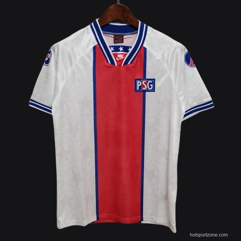 Retro 94/95 PSG White Away Jersey