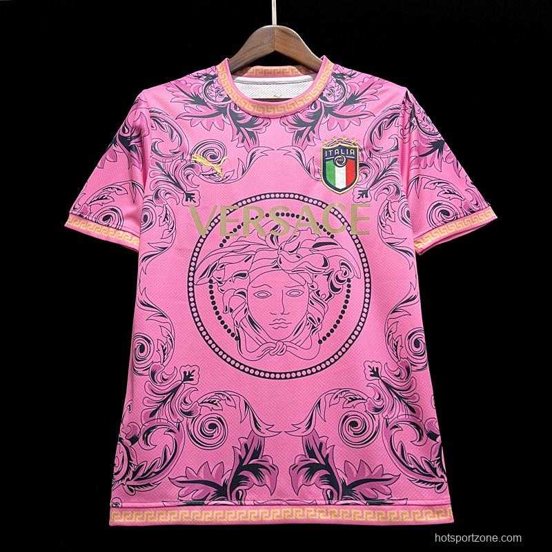 2023 Italy x Versace Special Edition PInk Jersey