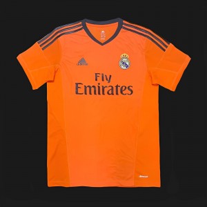 Retro 13/14 Real Madrid Third Orange Jersey Worn By Ronaldo