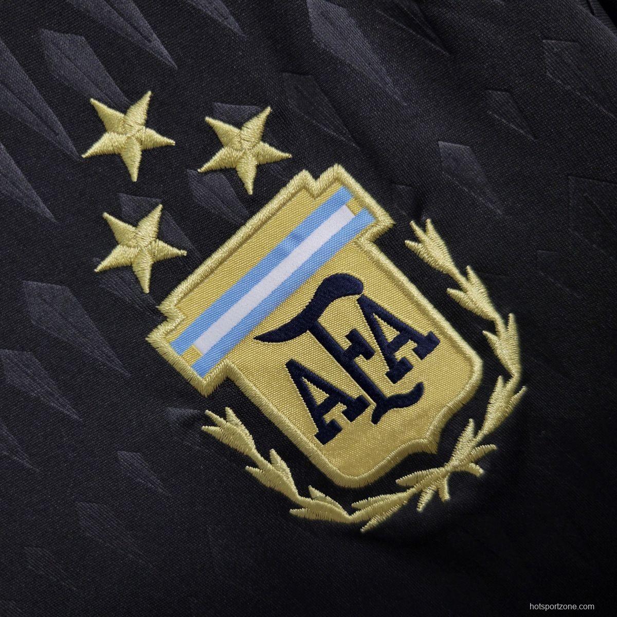 23-24 Argentine Black Long Sleeve Jersey