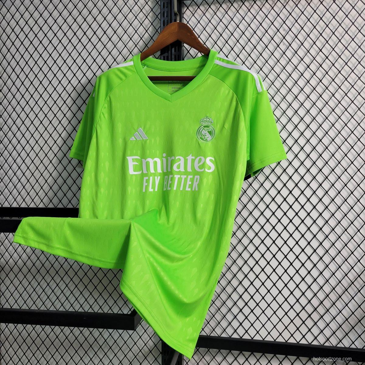 23/24 Real Madrid Green Goalkeeper Jersey