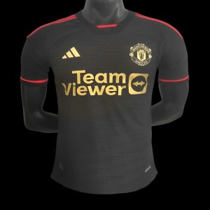 Player Version 23/24 Manchester United Black Pre-Match Jersey
