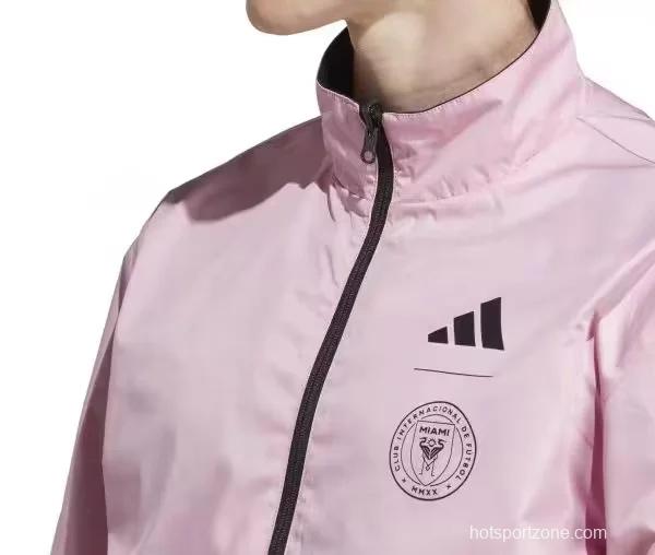23/24 Inter Miami Black Pink Reversible Full Zipper Jacket