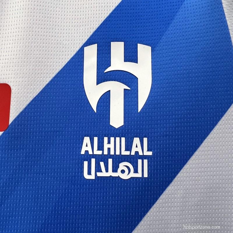 23/24 Al Hilal Saudi Away White NEYMAR JR #10 Jersey