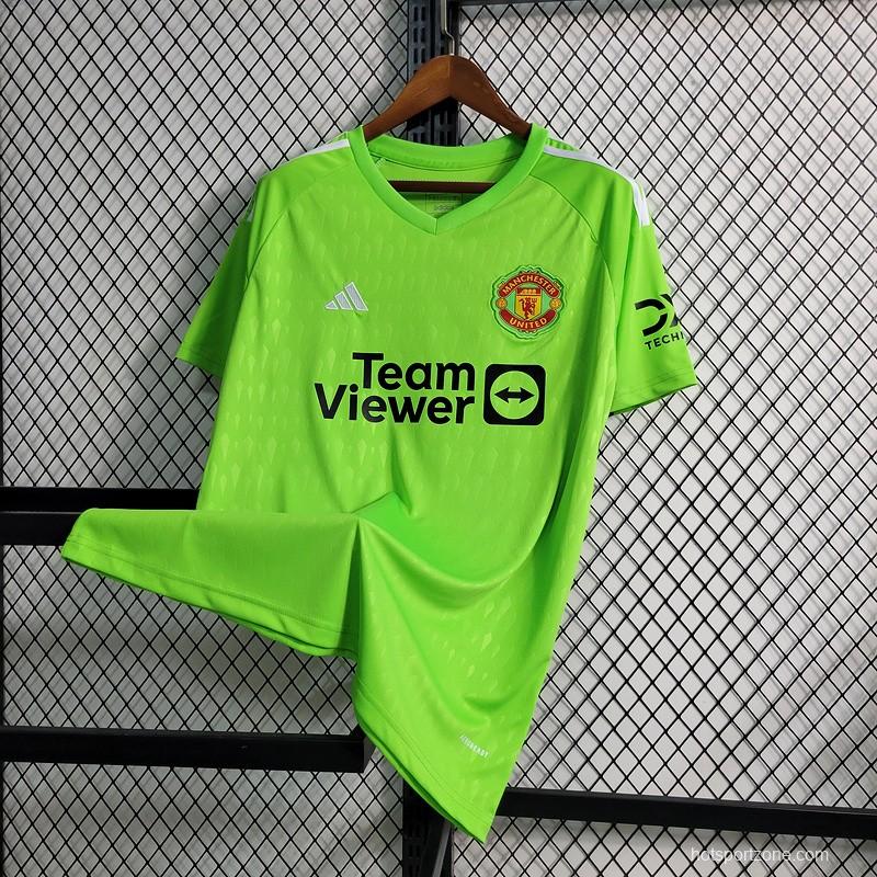 23/24 Manchester Untied Green Goalkeeper Jersey