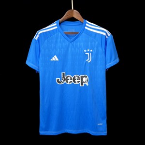 23/24 Juventus Blue Goalkeeper Jersey