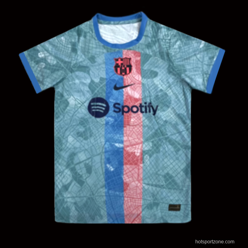 23/24 Barcelona Special Blue Training Jersey