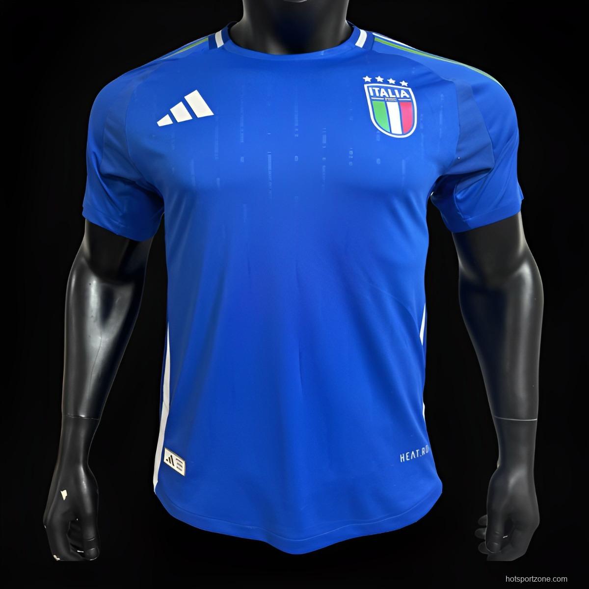 Player Version 2024 Italy Home Jersey