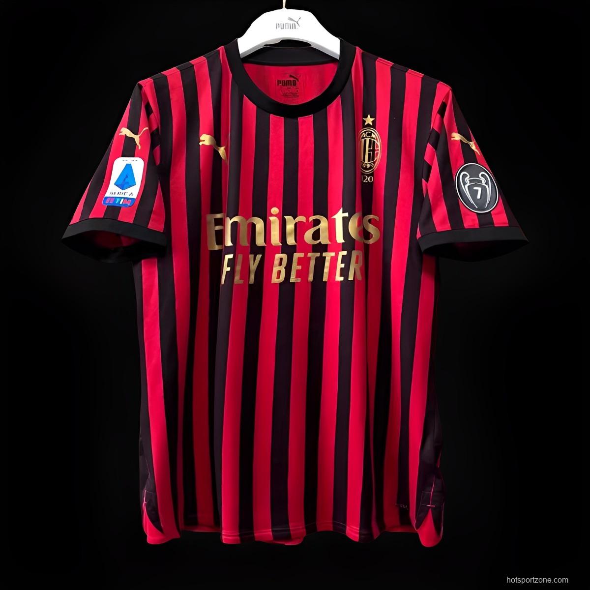 Retro 19/20 AC Milan Anniversary 120TH Home Jersey