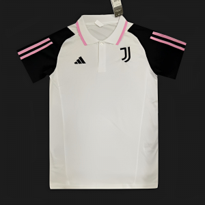 23/24 Juventus White POLO Jersey