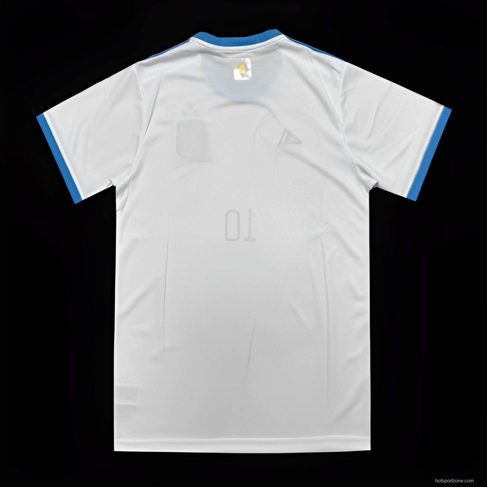 3 Stars Argentina White Training Jersey With Number 10 Printing