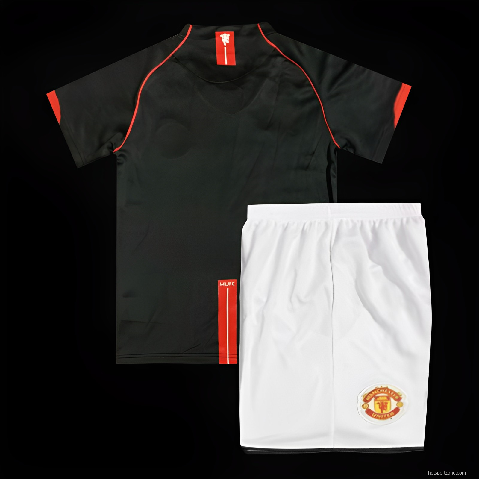 Retro Kids 07/08 Manchester United Away Black Jersey