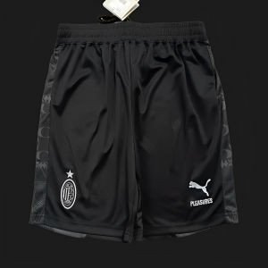 23/24 AC Milan x PLEASURES Forth Black Shorts