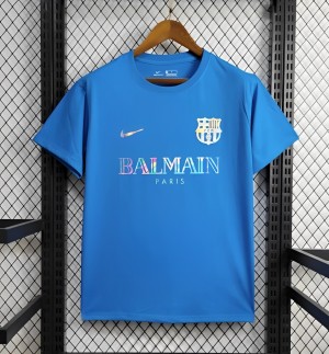 24/25 Barcelona x Balmain  Blue Training Jersey