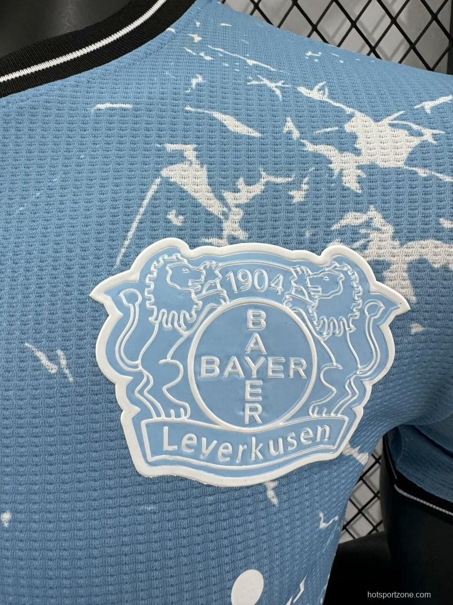Player Version 23/24 Bayer 04 Leverkusen Away Blue Jersey