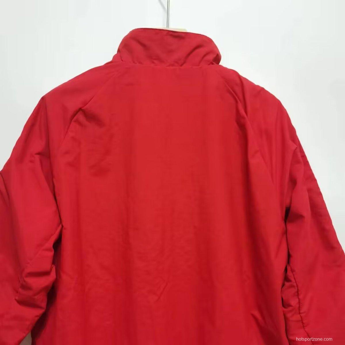 2024 Manchester Untied Black/Red Reversible Windbreaker