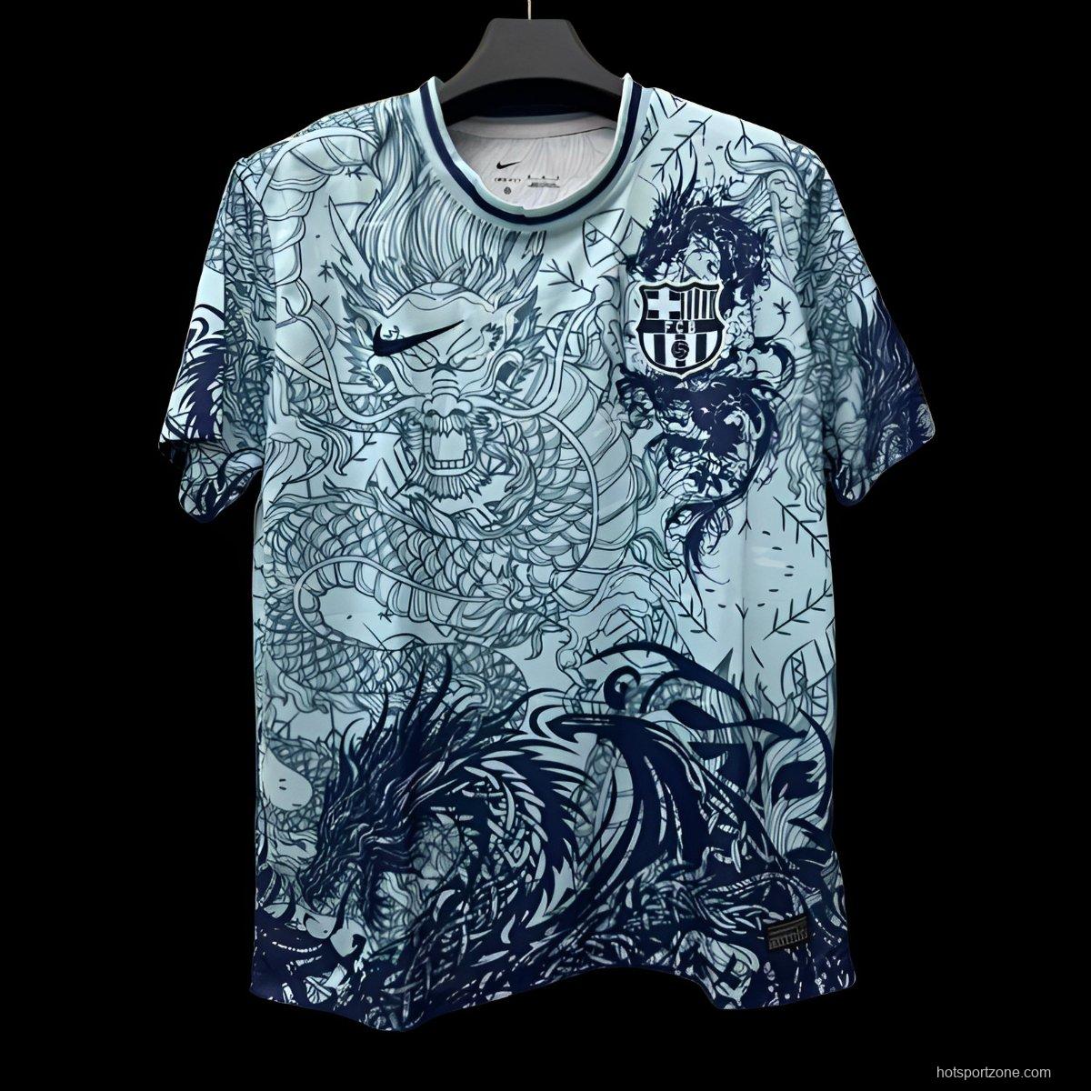 25/26 Barcelona Limited Edition Dragon Collection Jersey - Nike Asian-Inspired Art Series