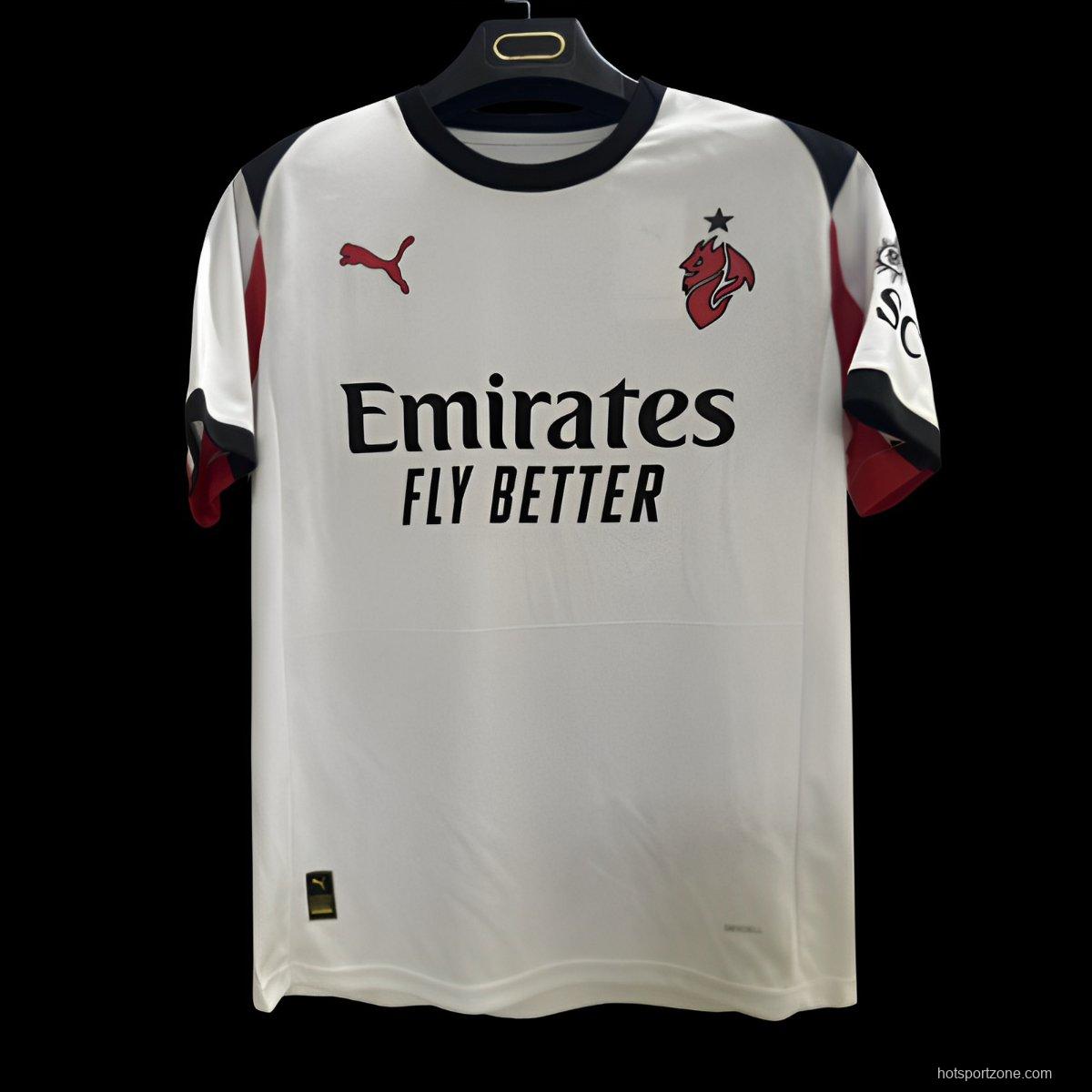 25/26 AC Milan Away White Jersey