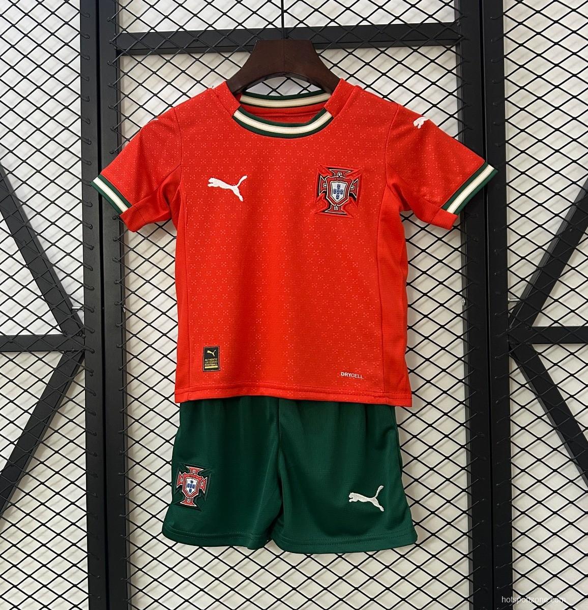 2025 Kids Portugal Home Jersey