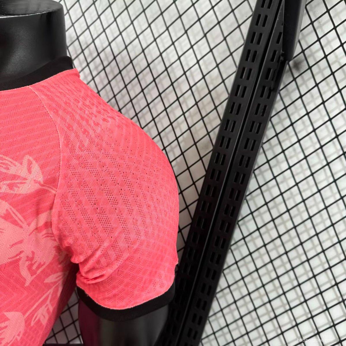 Player Version 25/26 Inter Milan Pink with Snake and Floral Pattern Jersey