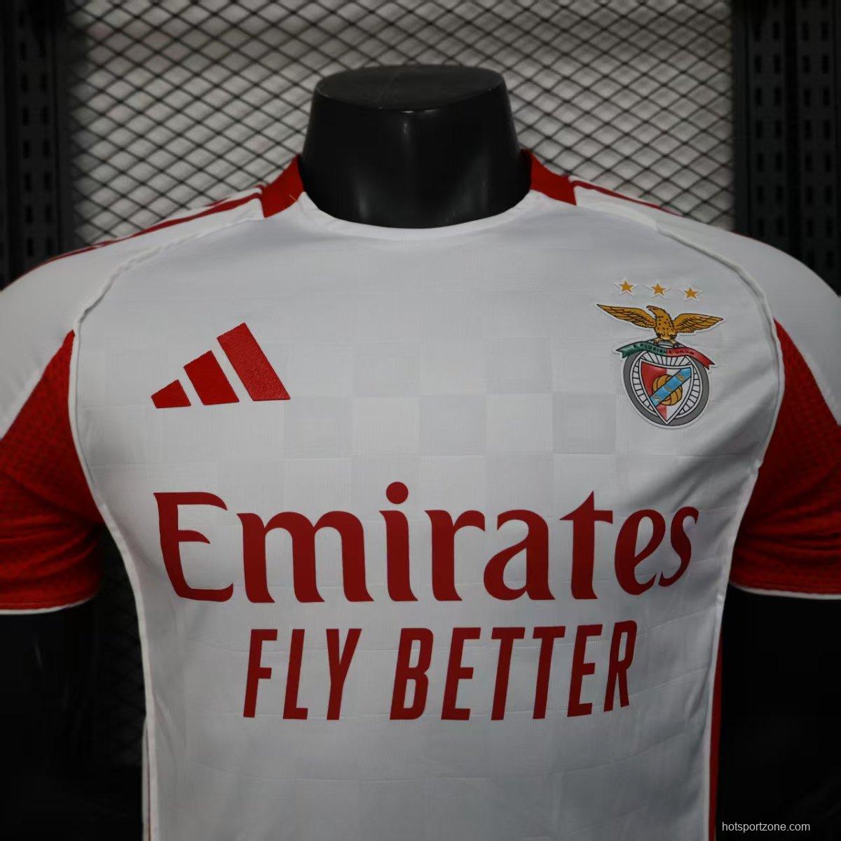 Player Version 25/26 Benfica Third WHITE Jersey