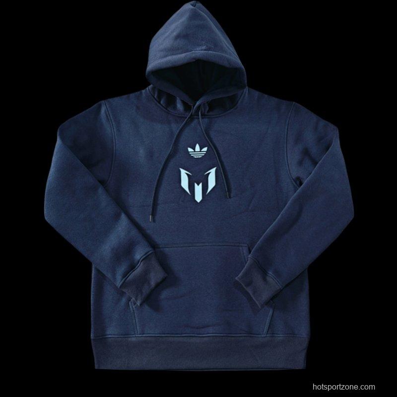 25/26 Inter Miami Messi Fleece-lined Hoodie 9 Color Full Zipper Jacket + Long Pants