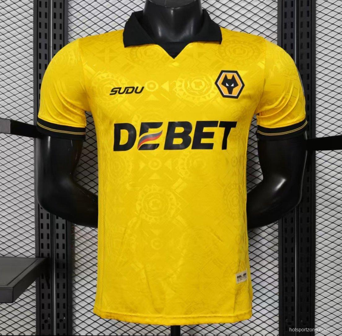 Player Version 25/26 Wolverhampton Wanderers Home Jersey