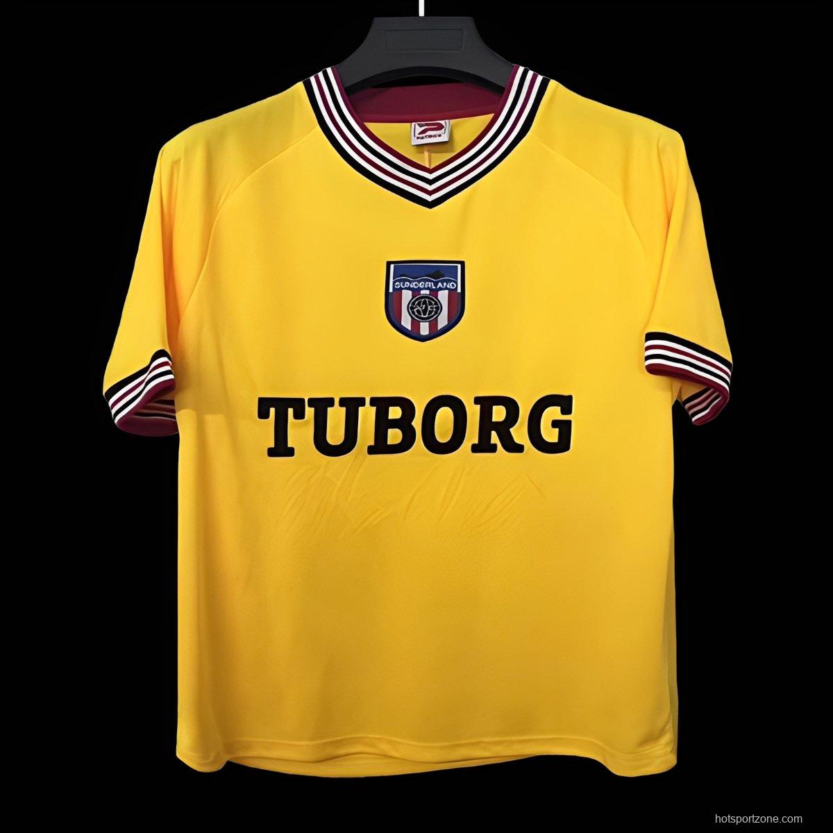 Retro 86/87 Sunderland Patrick Third Yellow Jersey