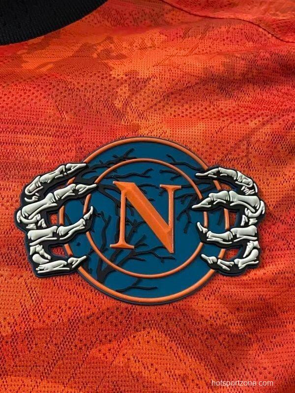 Player Version 25/26 SSC Napoli Halloween Orange Jersey-Glow In Dark