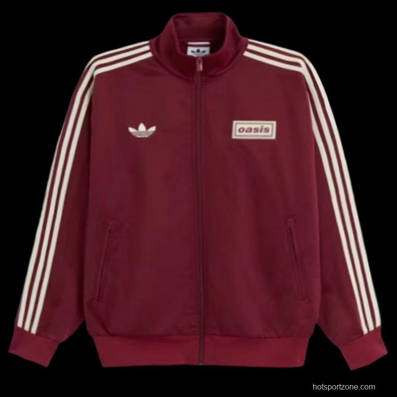 adidas x Oasis Tour Firebird Track Top Noble Maroon