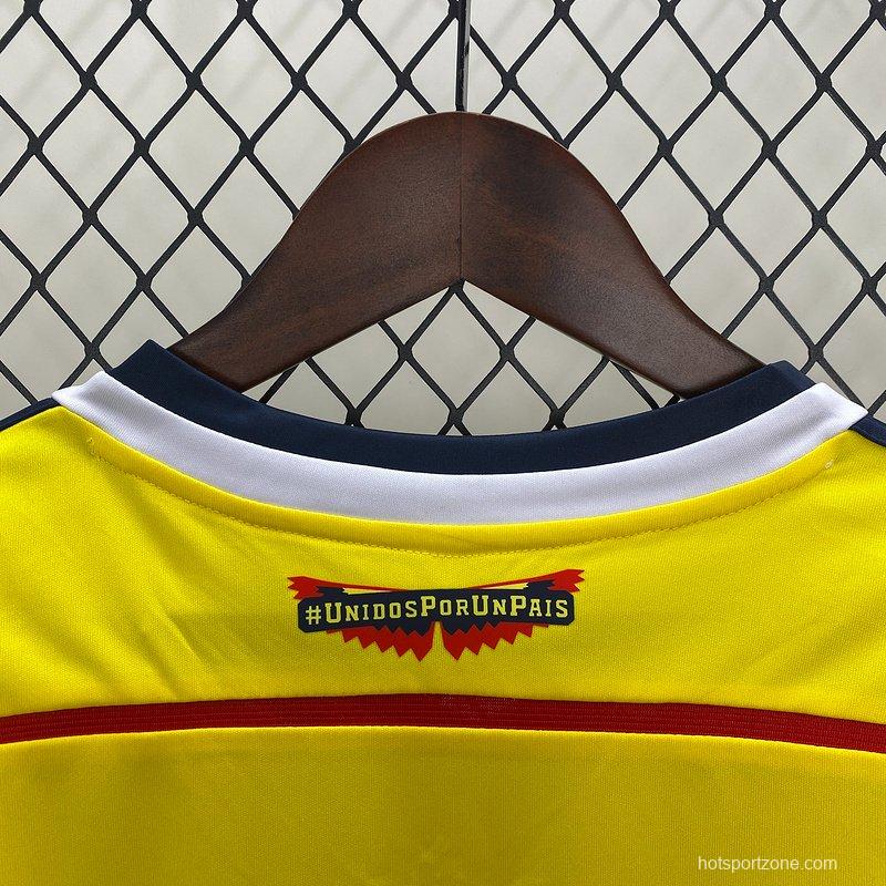 Retro 2014 Colombia Home Jersey