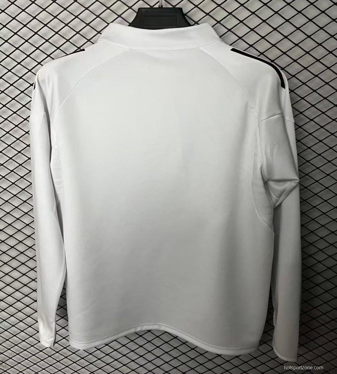 25/26 Sevilla White Half Zipper Jacket