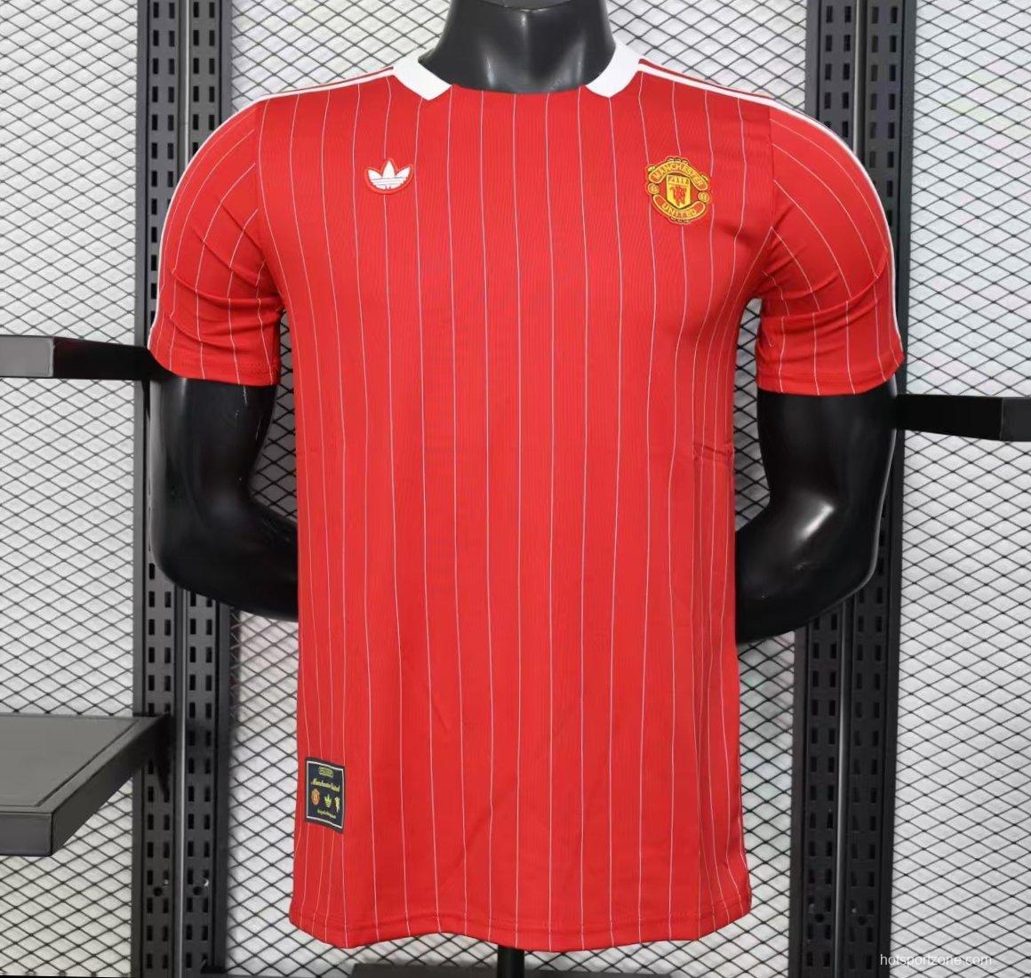 Player Version 25/26 Manchester United Red Adidas Original Casual Jersey