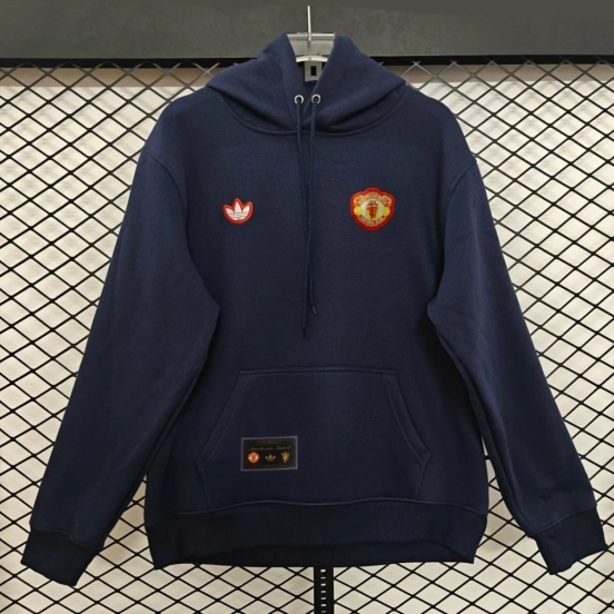 25/26 Manchester United Navy Hoodie Jacket-9 Colors