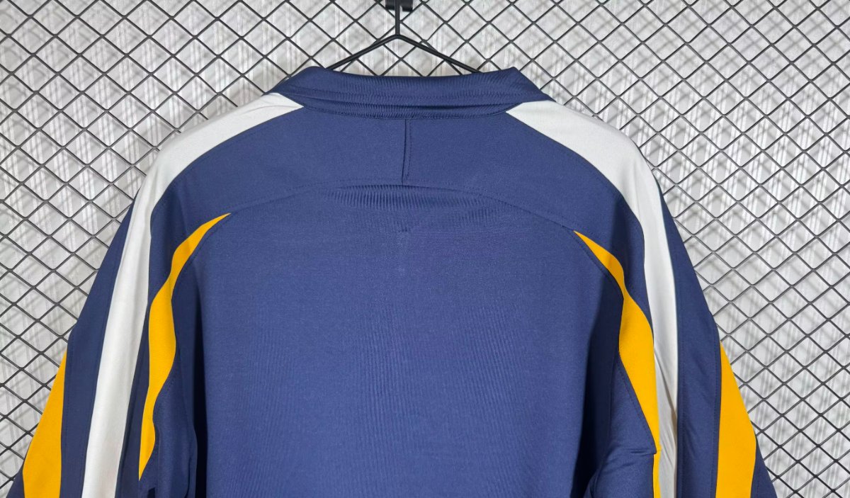 Retro 98/99 Real Madrid Navy/Yellow Full Zipper Jacket