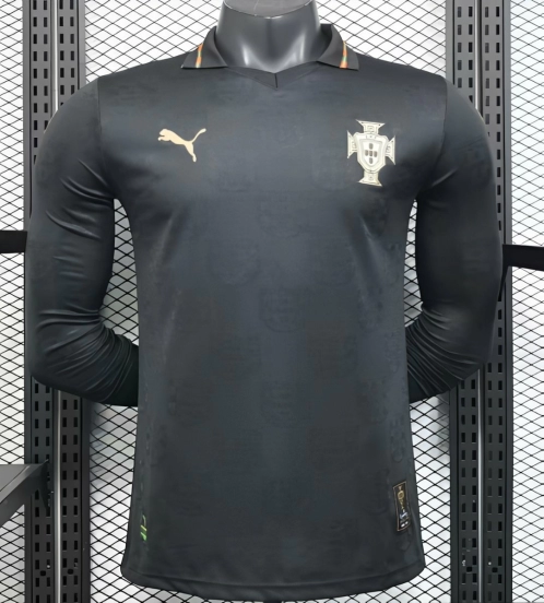 Player Version 2026 Portugal Goalkeeper Dark Grey Long Sleeve Jersey