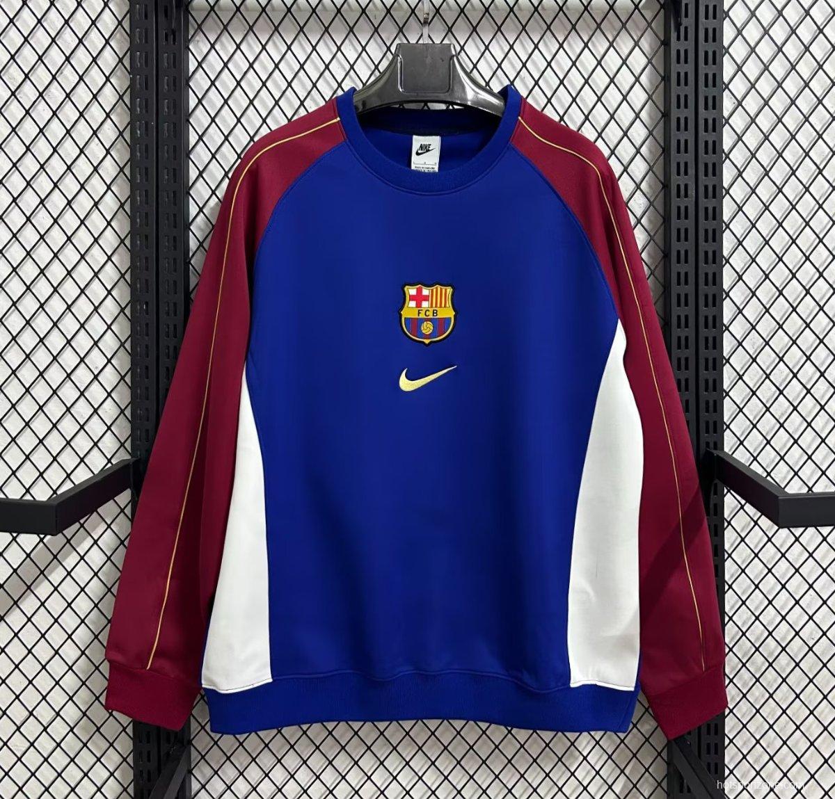 25/26 Barcelona Blue/Wine/White Sweater