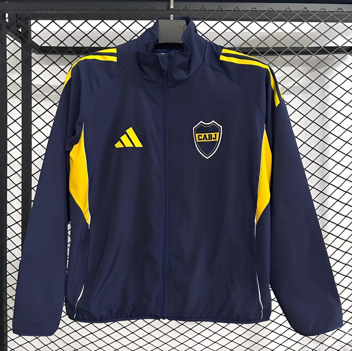25/26 Boca Juniors Navy Full Zipper Windbreaker