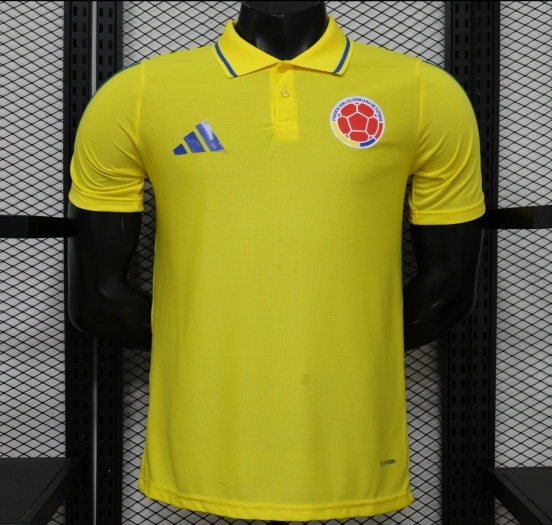 Player Version 2026 Colombia Yellow POLO Jersey