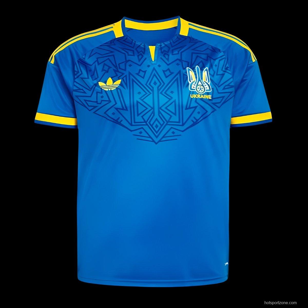 2026 Ukraine Away Blue Jersey