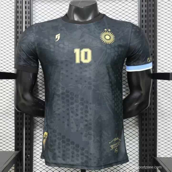 Player Version 2026 Argentina Black with Gold Sun Special Edition Jersey