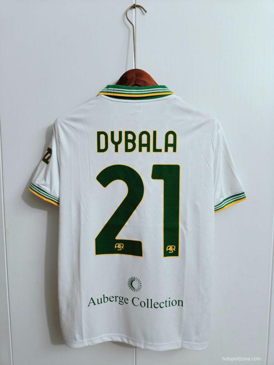 25/26 AS Roma Third White Jersey With Full Sponsors