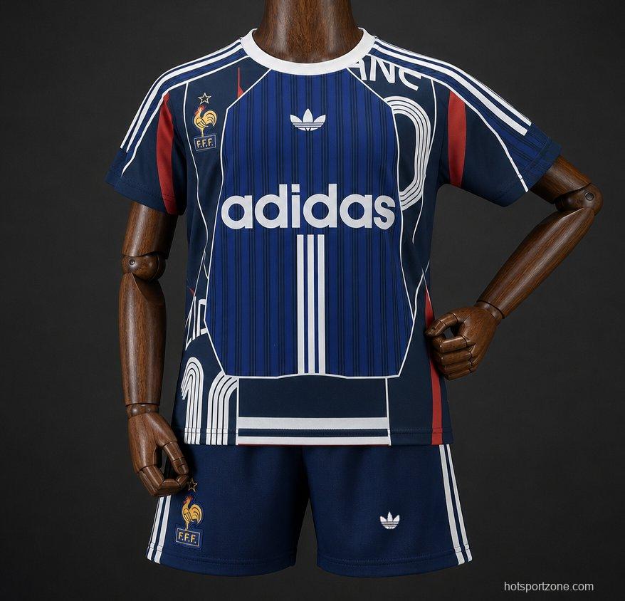 2026 Kids France Home Blue Special Jersey